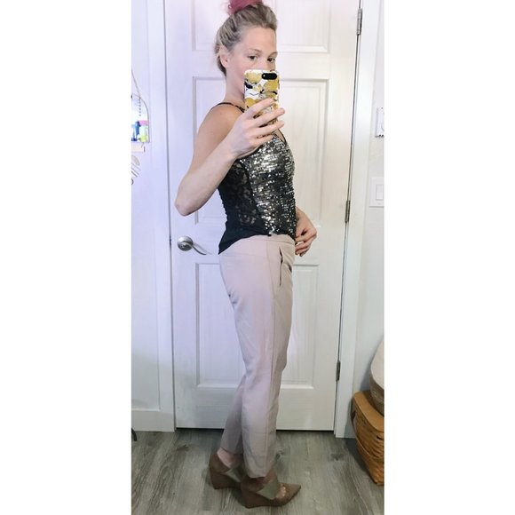 Moving Sale! Good Used Condition | Express Sequin Lace Tank Top | Size Small - Picture 2 of 9